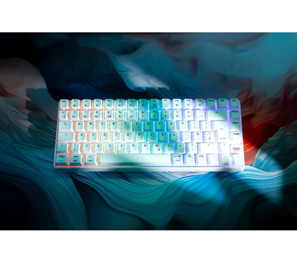 CHERRY K33 Compact Wireless RGB Gaming Keyboard - White image number 3 of 10