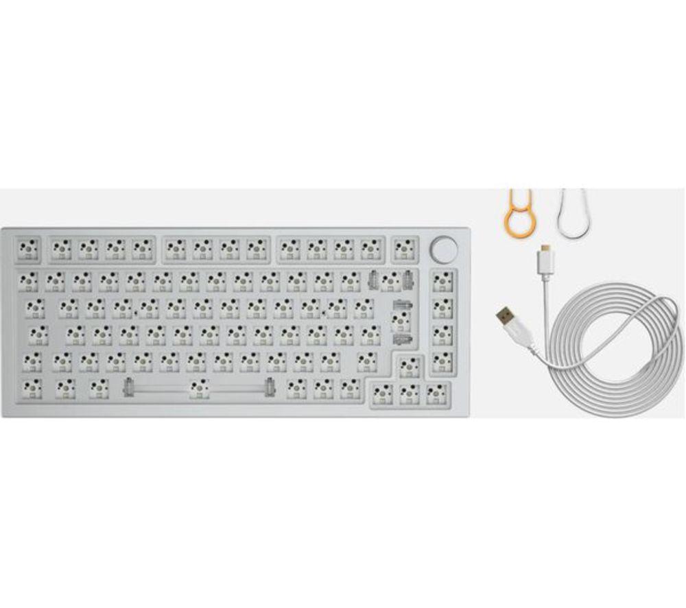 GLORIOUS GMMK PRO Barebones 75% Gaming Keyboard - White image number 7 of 11