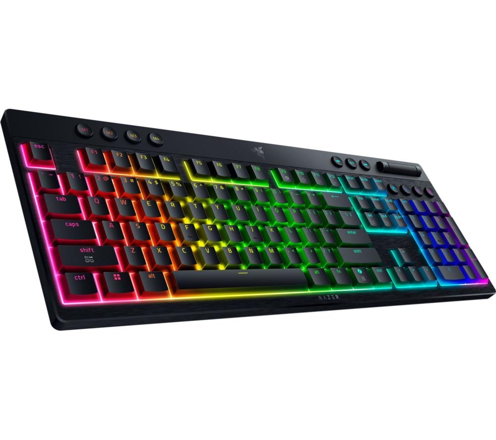 RAZER BlackWidow V4 Low-profile HyperSpeed Wireless Mechanical Gaming Keyboard - Black image number 8 of 11