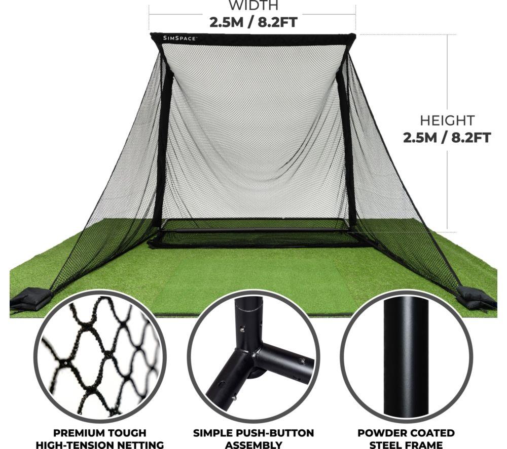 SIMSPACE Deluxe Home Golf Driving Net &ndash; Black image number 2 of 5
