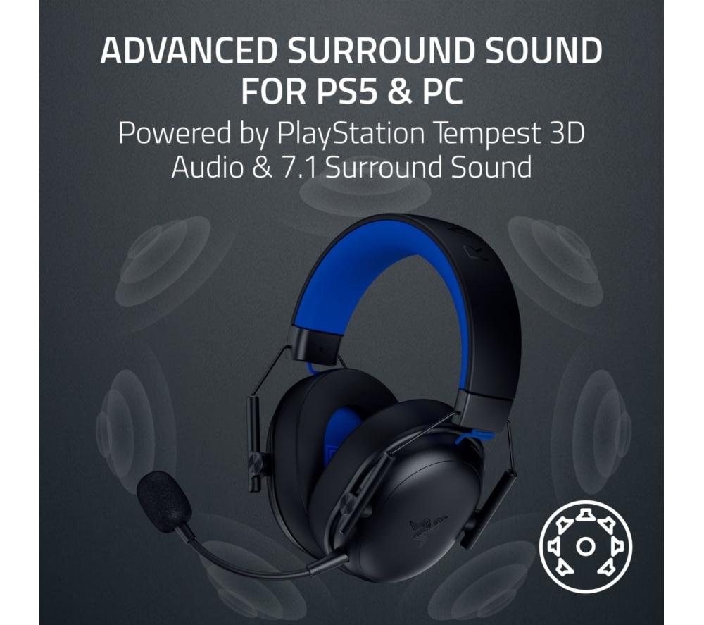 RAZER BlackShark V3 X Wireless Gaming Headset for PlayStation - Black image number 5 of 8