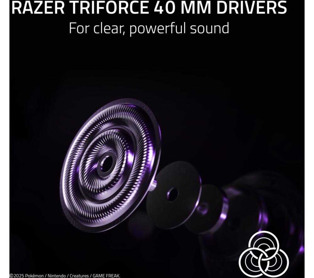 RAZER Kraken Kitty V2 USB Gaming Headset - Gengar Pok&eacute;mon Edition, Purple image number 4 of 9