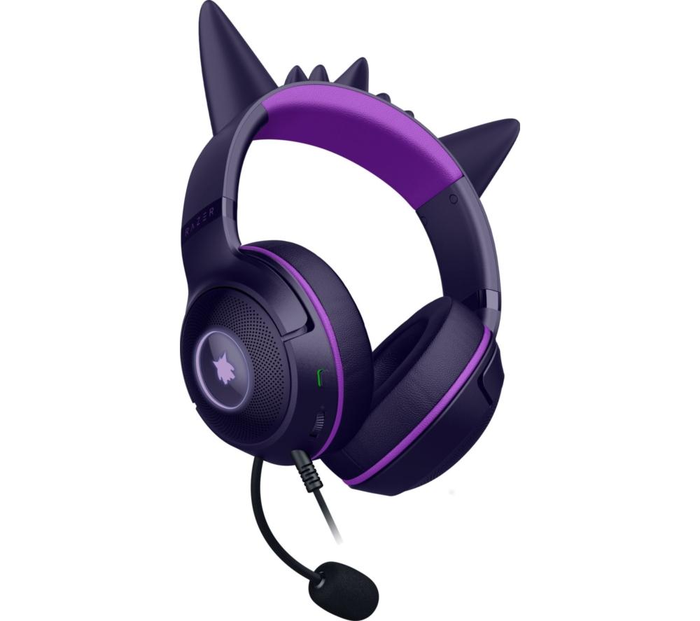 RAZER Kraken Kitty V2 USB Gaming Headset - Gengar Pok&eacute;mon Edition, Purple image number 8 of 9
