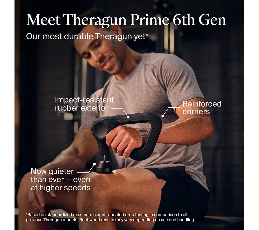 THERABODY Theragun Prime G6 Handheld Smart Body Massager - Black image number 10 of 13