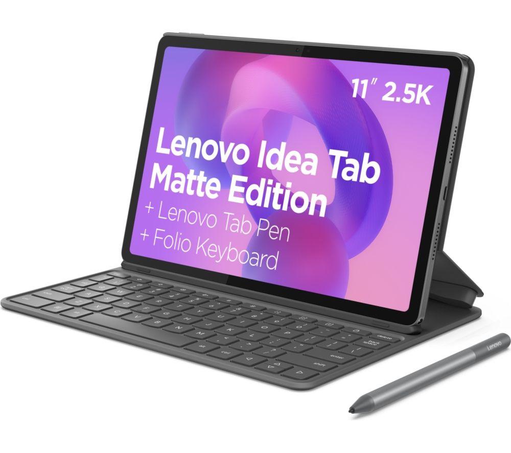 LENOVO Idea Tab 11" Tablet with Keyboard - 128 GB, Luna Grey