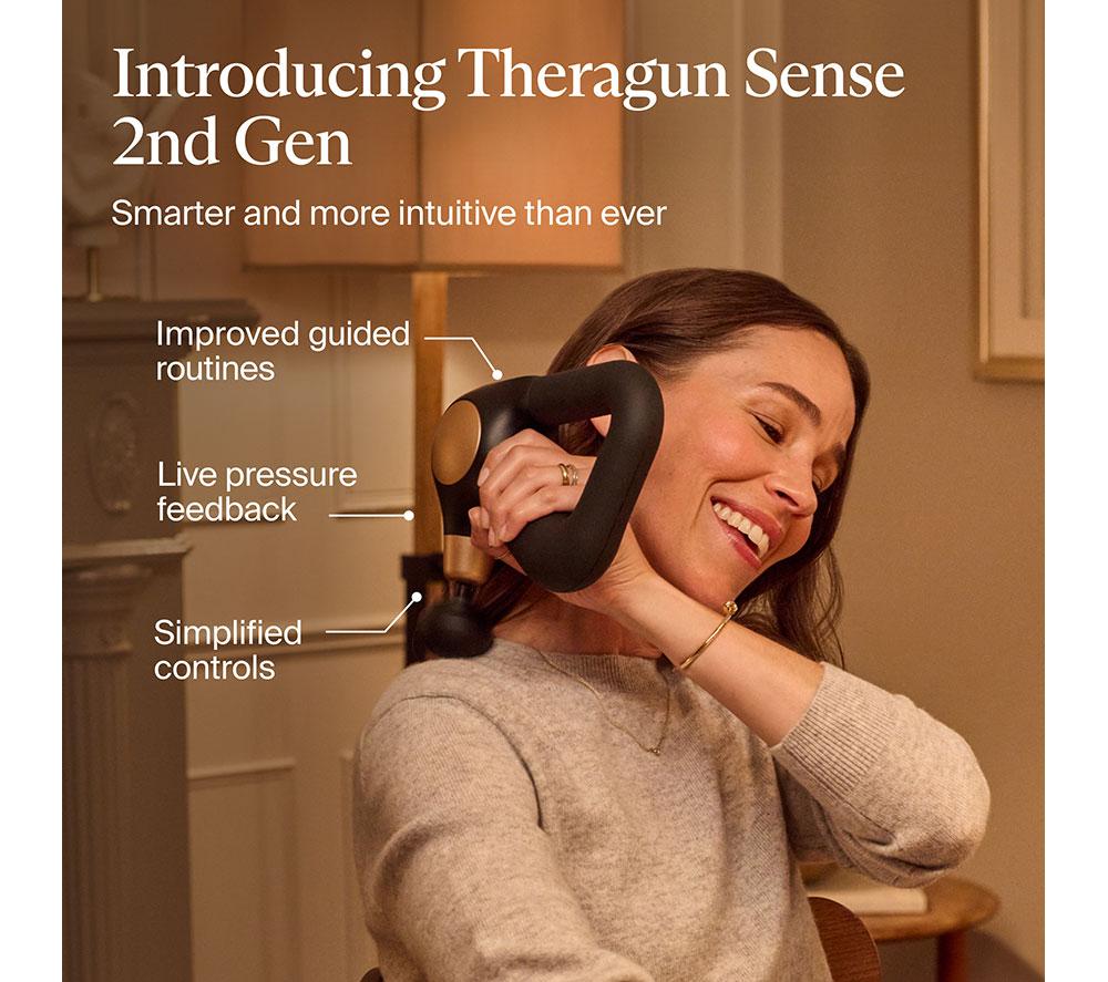 THERABODY Theragun Sense 2 Handheld Smart Body Massager - Black image number 2 of 13