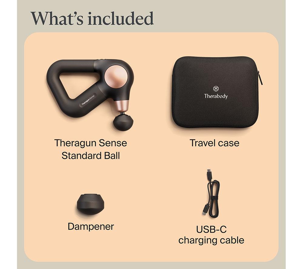 THERABODY Theragun Sense 2 Handheld Smart Body Massager - Black image number 12 of 13