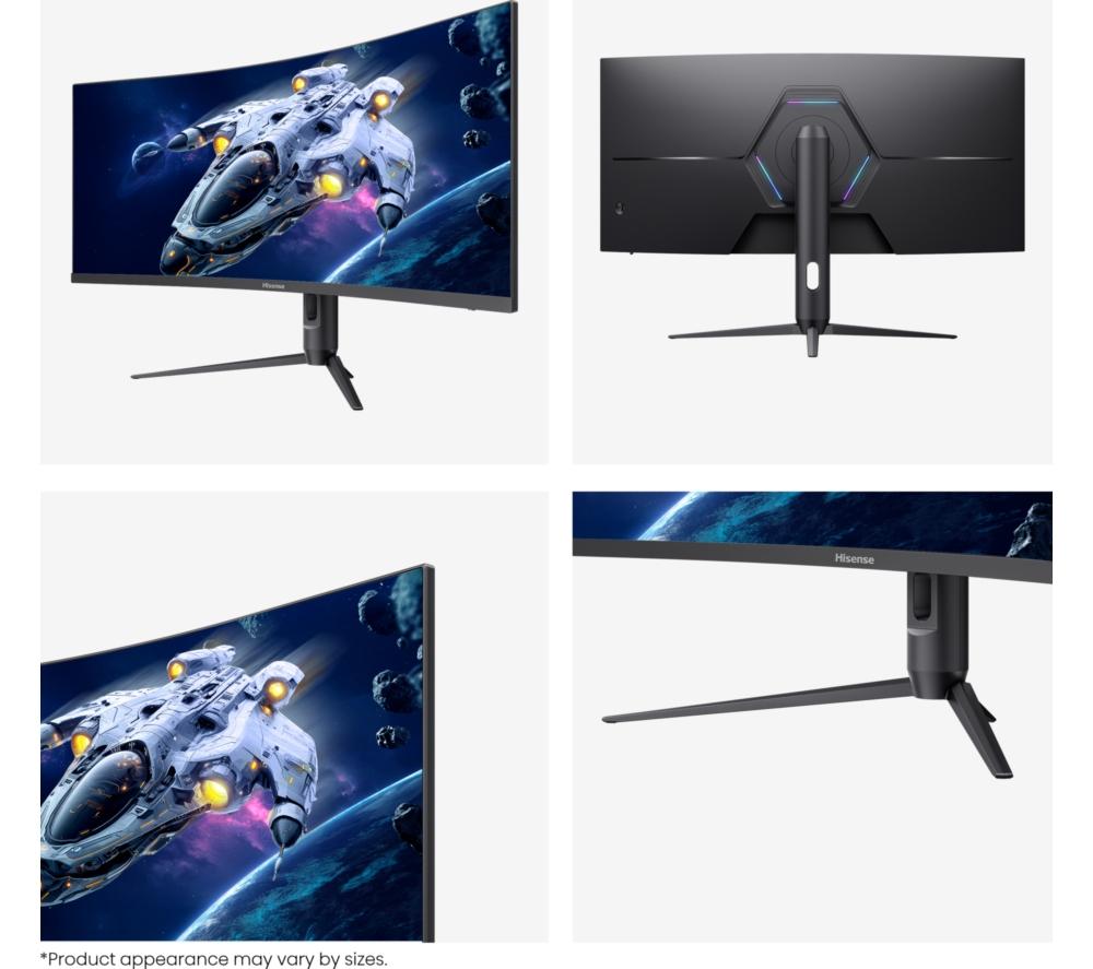 HISENSE 34G6QUK Wide Quad HD 34" Curved LED Gaming Monitor - Black image number 9 of 9