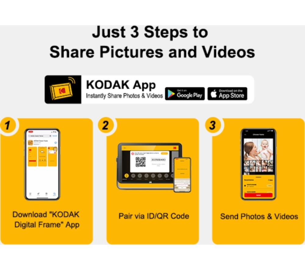 KODAK RWF-109V 10" Digital Photo Frame - Grey image number 6 of 19