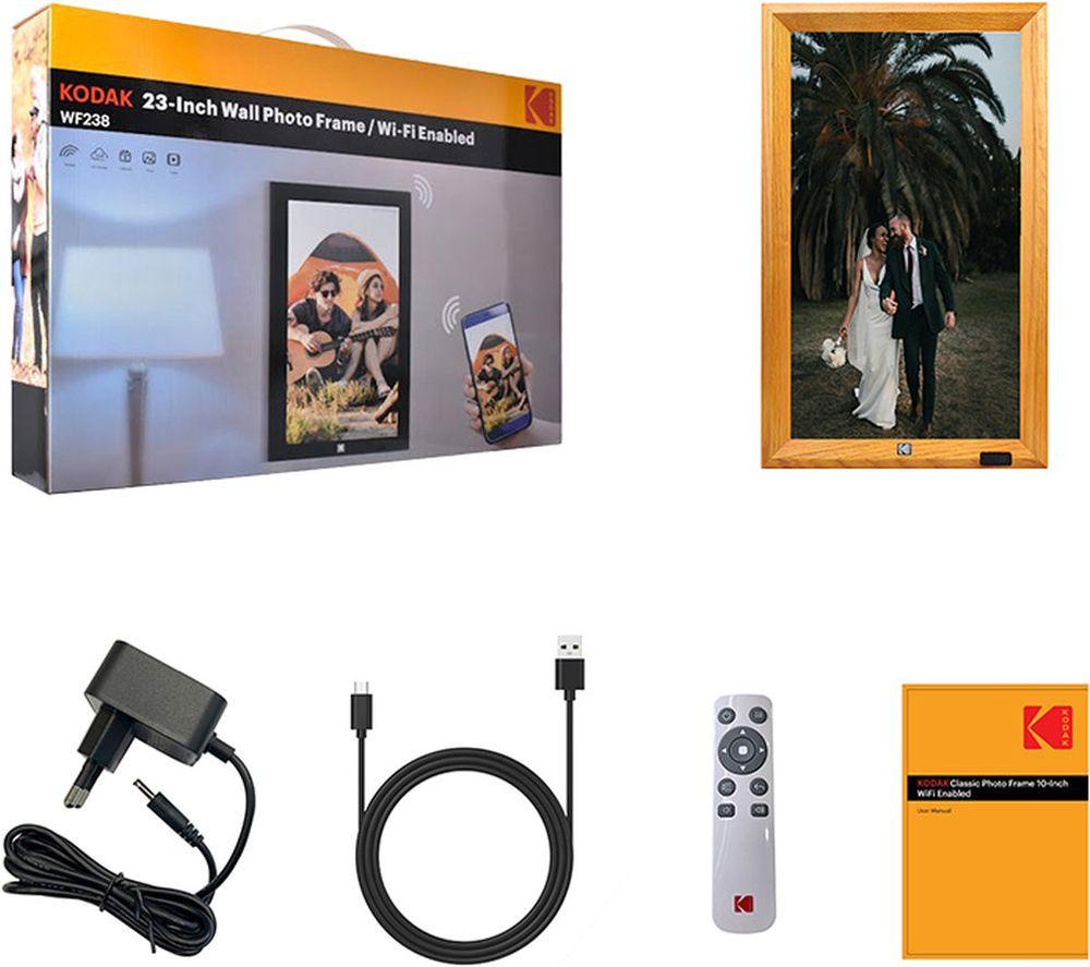 KODAK WF238V 23" Digital Photo Frame - Brown image number 2 of 4