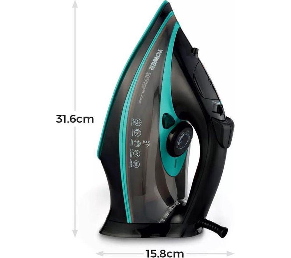 TOWER CeraGlide T22013TL Steam Iron - Teal image number 2 of 3