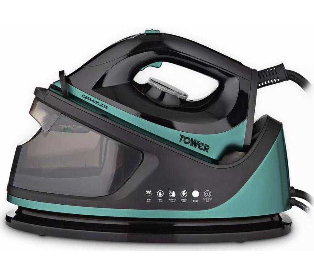 Tower Ceraglide T22023tl Steam Generator Iron - Teal, Blue,Black