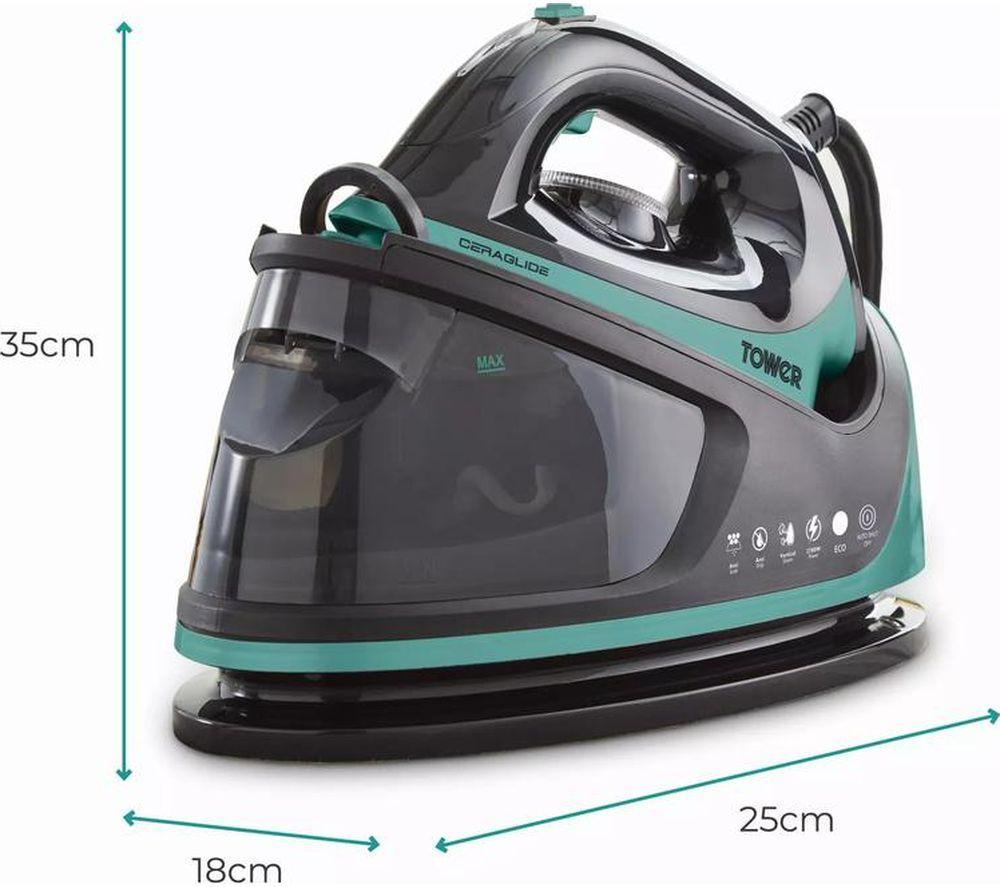 TOWER Ceraglide T22023TL Steam Generator Iron - Teal image number 2 of 5