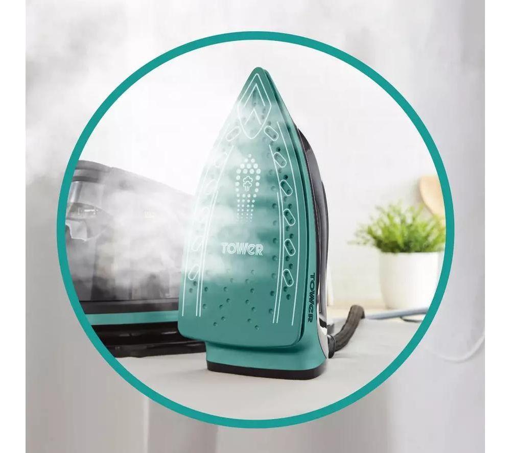 TOWER Ceraglide T22023TL Steam Generator Iron - Teal image number 3 of 5