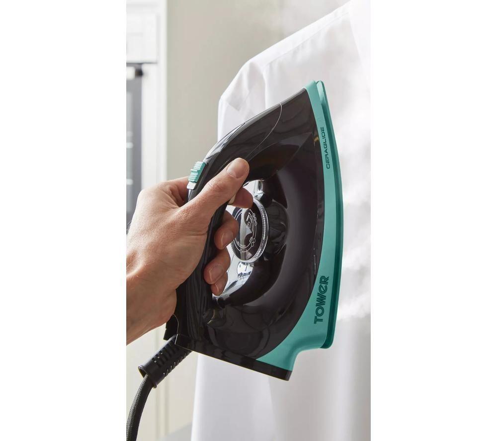 TOWER Ceraglide T22023TL Steam Generator Iron - Teal image number 4 of 5