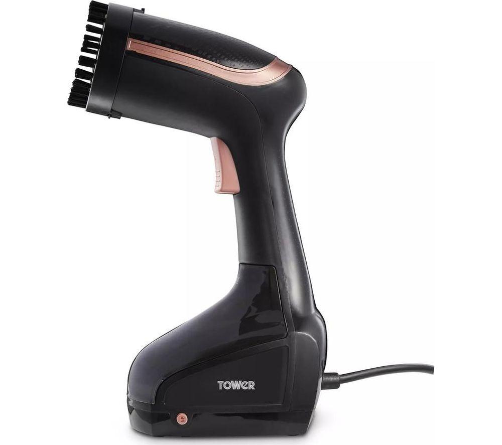 TOWER T22014RGB Travel Steam Clothes Steamer - Black image number 2 of 10
