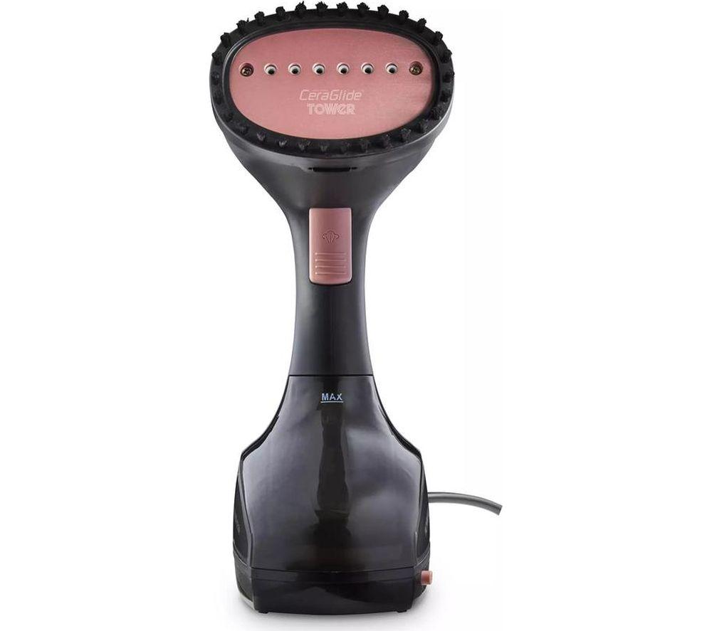 TOWER T22014RGB Travel Steam Clothes Steamer - Black image number 3 of 10