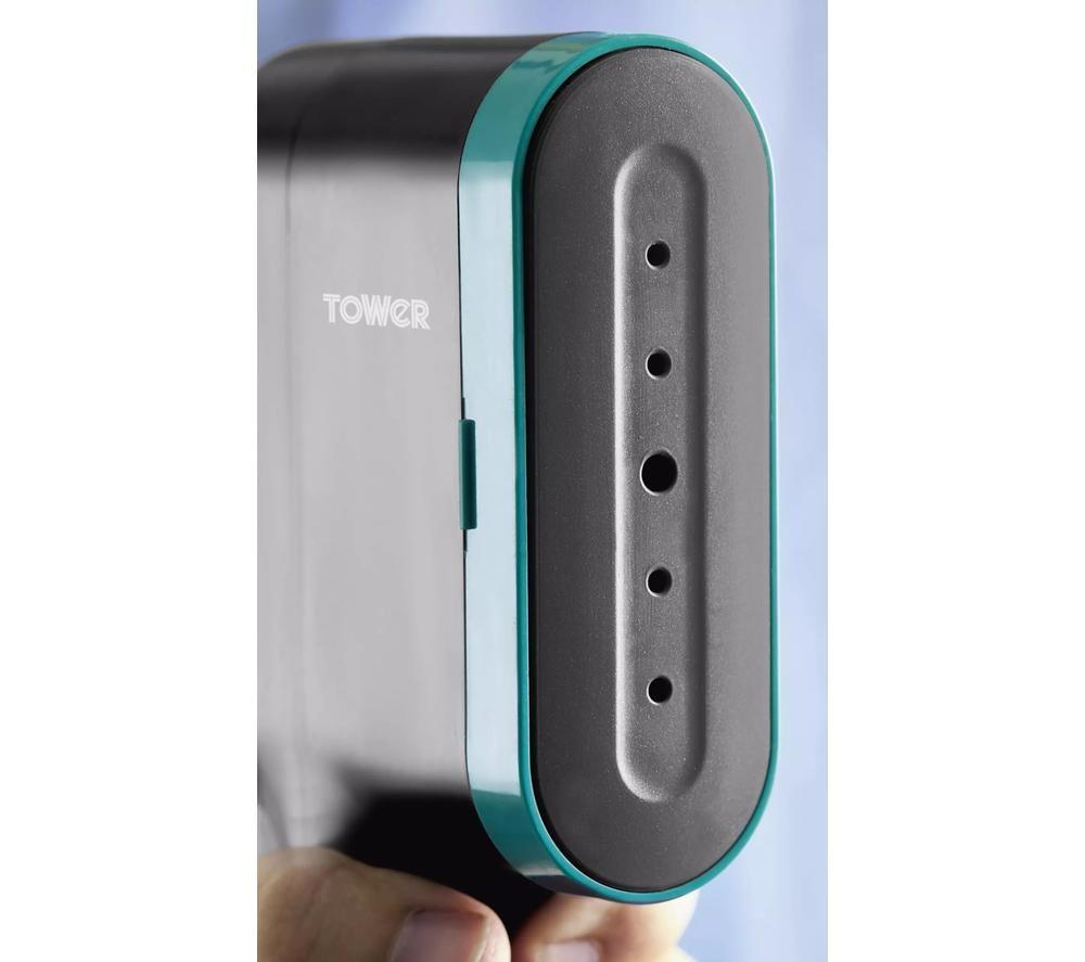 TOWER T22038TL Digital Clothes Steamer - Teal image number 3 of 4