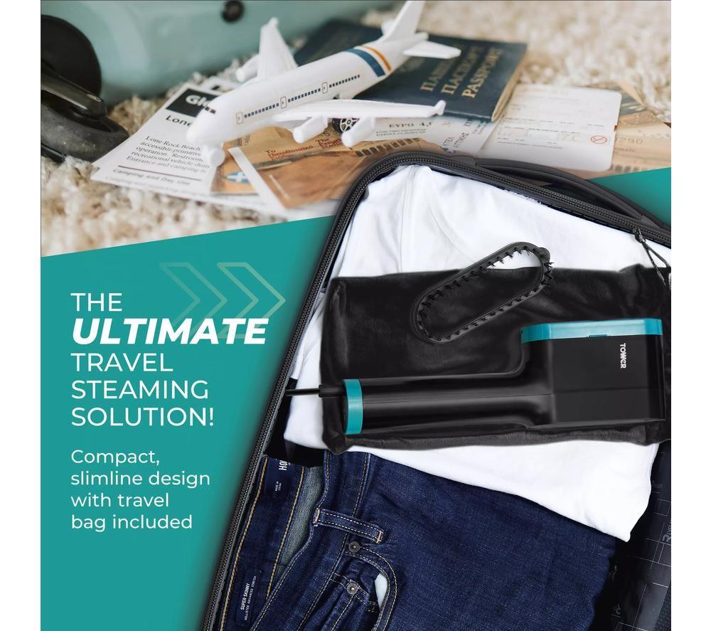 TOWER T22038TL Digital Clothes Steamer - Teal image number 4 of 4