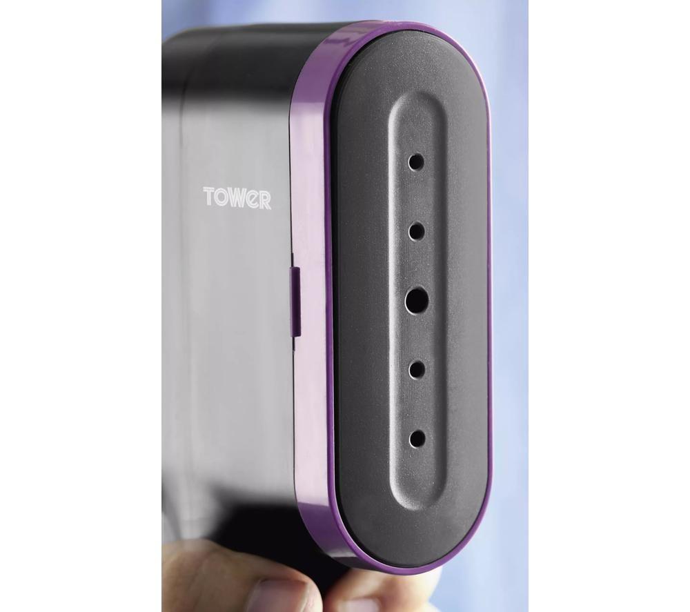 TOWER T22038LIL Digital Clothes Steamer - Lilac image number 3 of 4