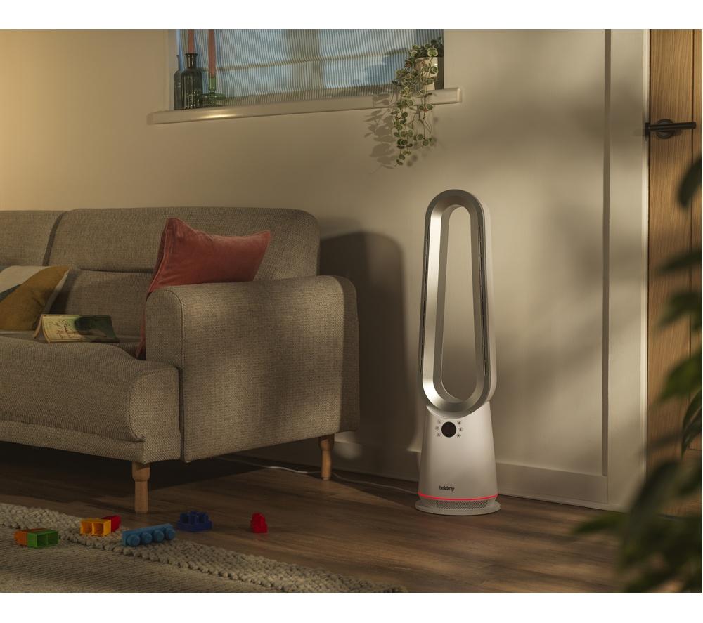 BELDRAY 2-in-1 Hot & Cool Bladeless Tower Fan - White image number 7 of 8