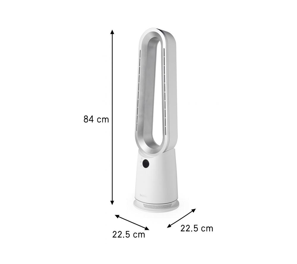 BELDRAY 2-in-1 Hot & Cool Bladeless Tower Fan - White image number 8 of 8