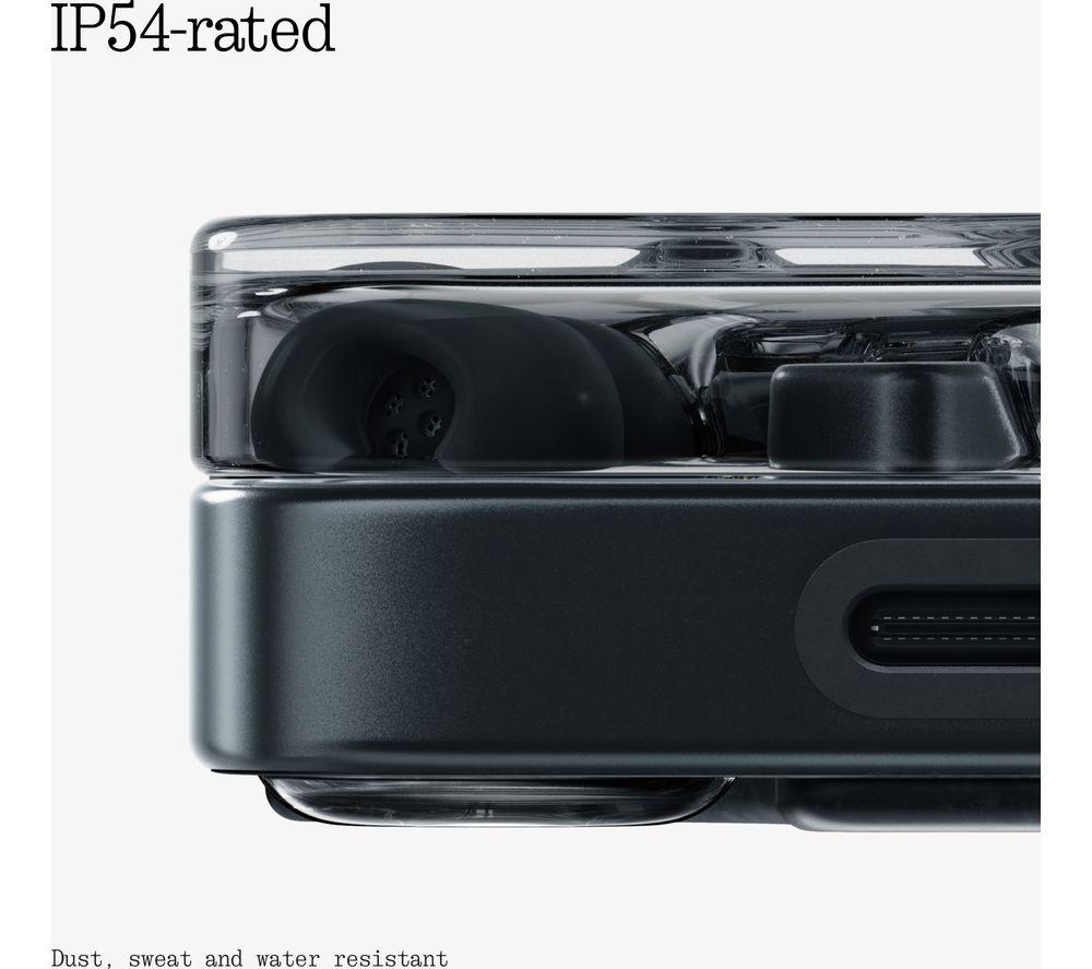 NOTHING Ear (3) Wireless Bluetooth Noise-Cancelling Earbuds - Black image number 9 of 16
