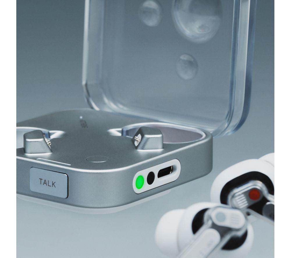 NOTHING Ear (3) Wireless Bluetooth Noise-Cancelling Earbuds - White image number 4 of 16
