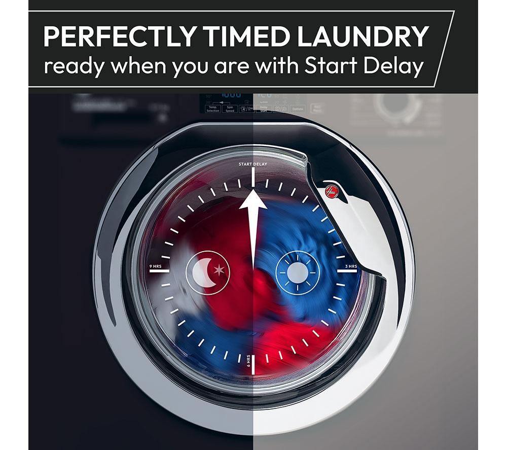 HOOVER Pro Dry Series 3 HBR 9N2BX-80 WiFi-enabled 9 kg Heat Pump Tumble Dryer - White image number 8 of 10