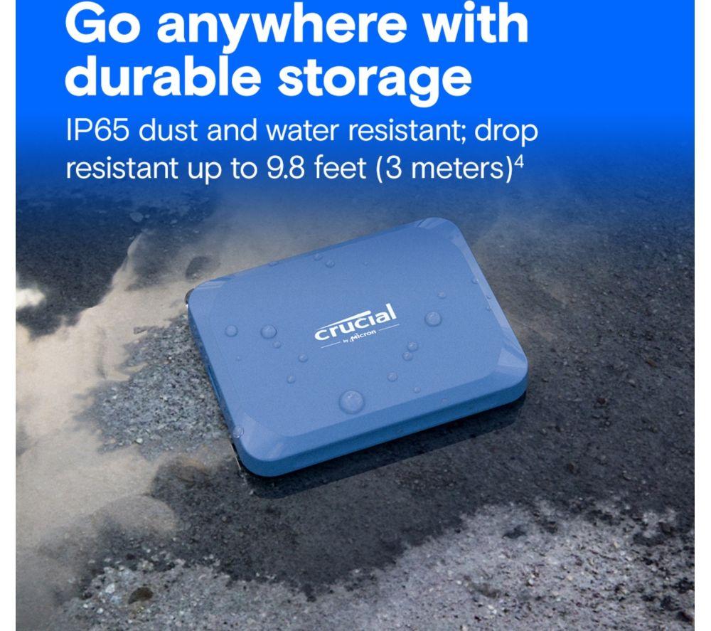 CRUCIAL X10 External SSD - 4 TB, Blue image number 7 of 9