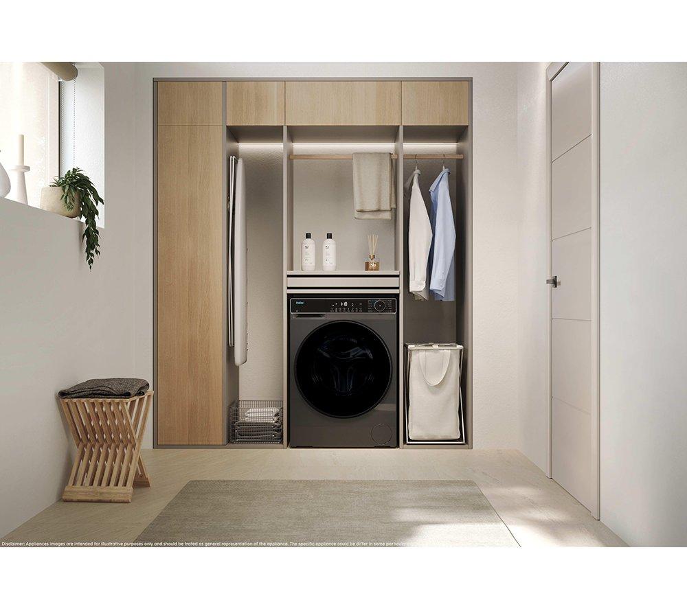 HAIER X Series 5 HWD100BP16357GUK WiFi-enabled 10 kg Washer Dryer - Graphite image number 12 of 17