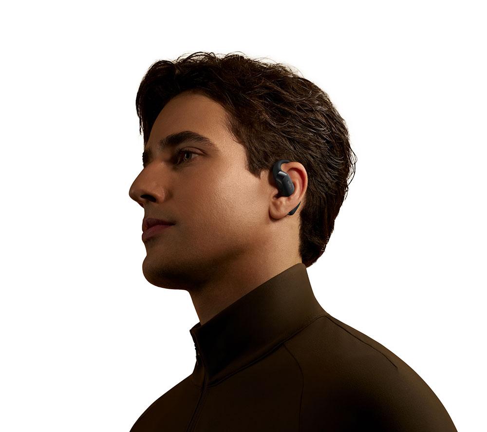 SHOKZ OpenFit 2+ Wireless Bluetooth Earbuds - Black image number 5 of 7