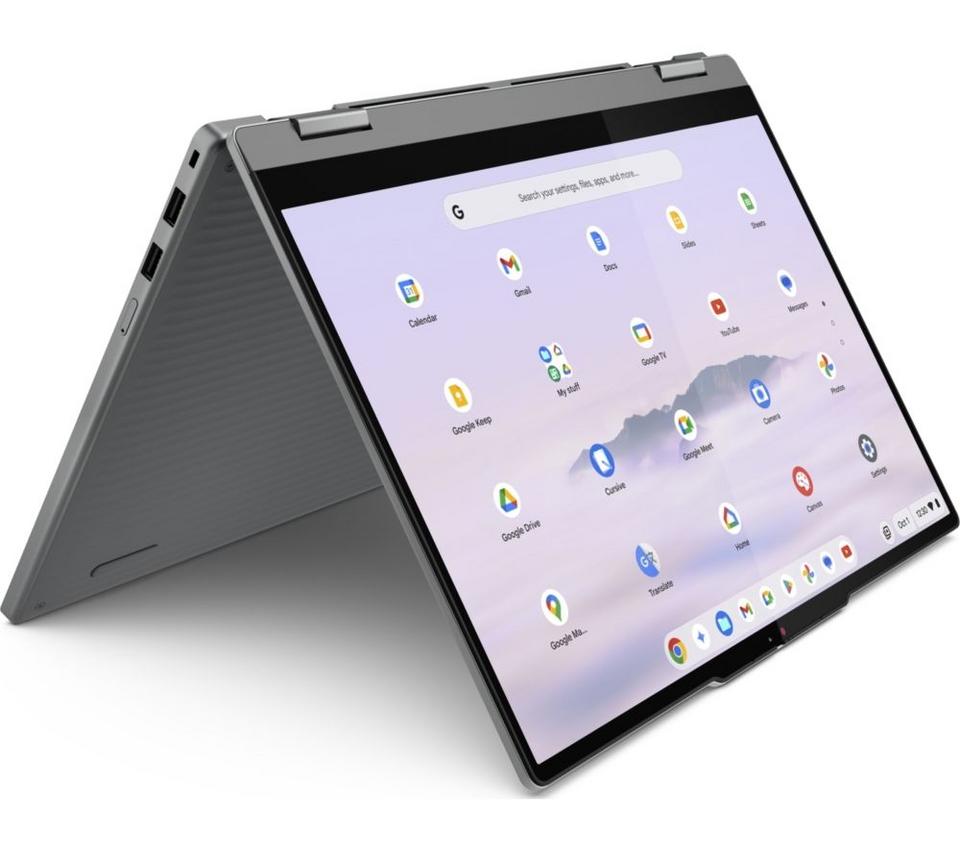 LENOVO 83LN000BUK 14" 2 in 1 Chromebook Plus - Intel® Core™ 3 N355, 128 GB UFS, Grey