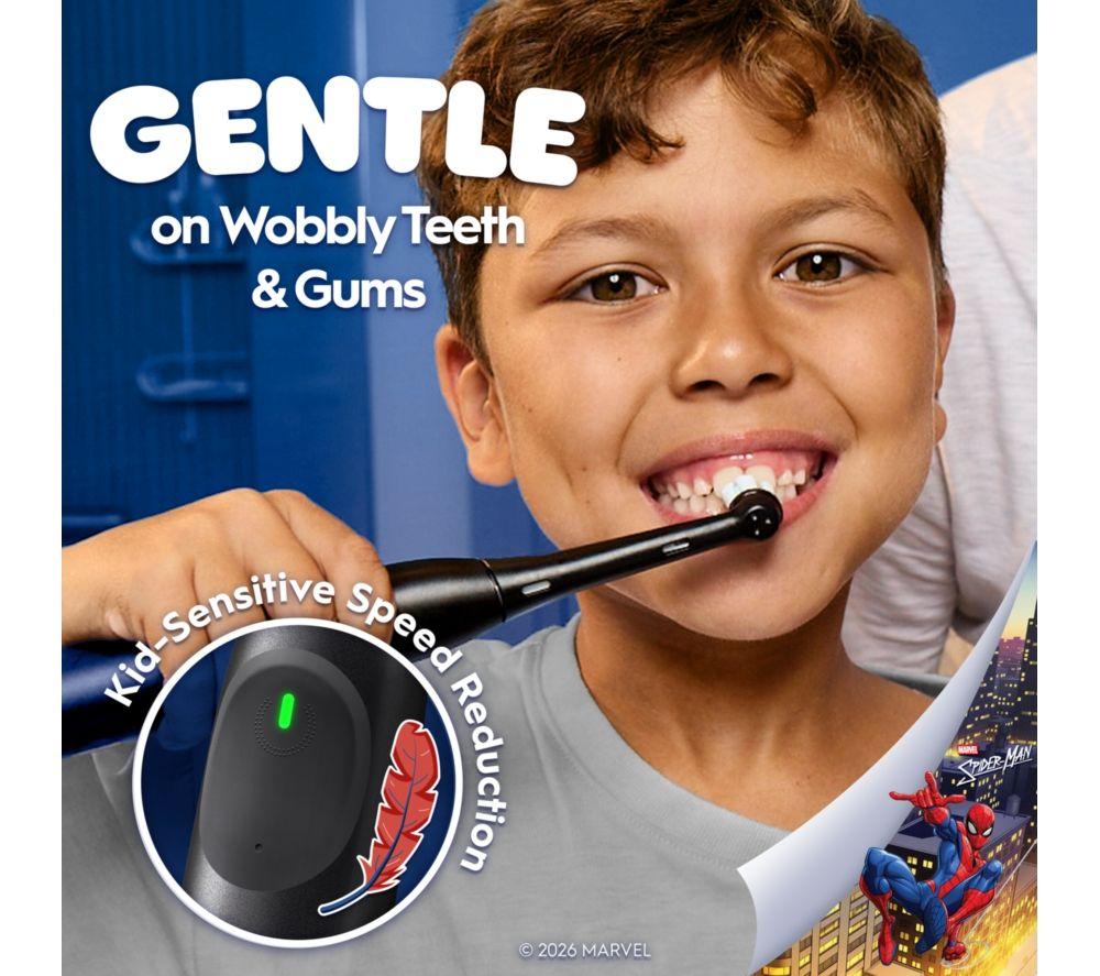 ORAL-B iO2 Kids Electric Toothbrush & Travel Case - Marvel Spiderman image number 5 of 6