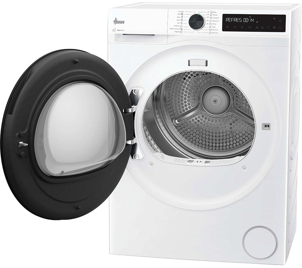 HOOVER Pro Dry Series 3 HBR 10N2BX-80 WiFi-enabled 10 kg Heat Pump Tumble Dryer - White image number 2 of 10