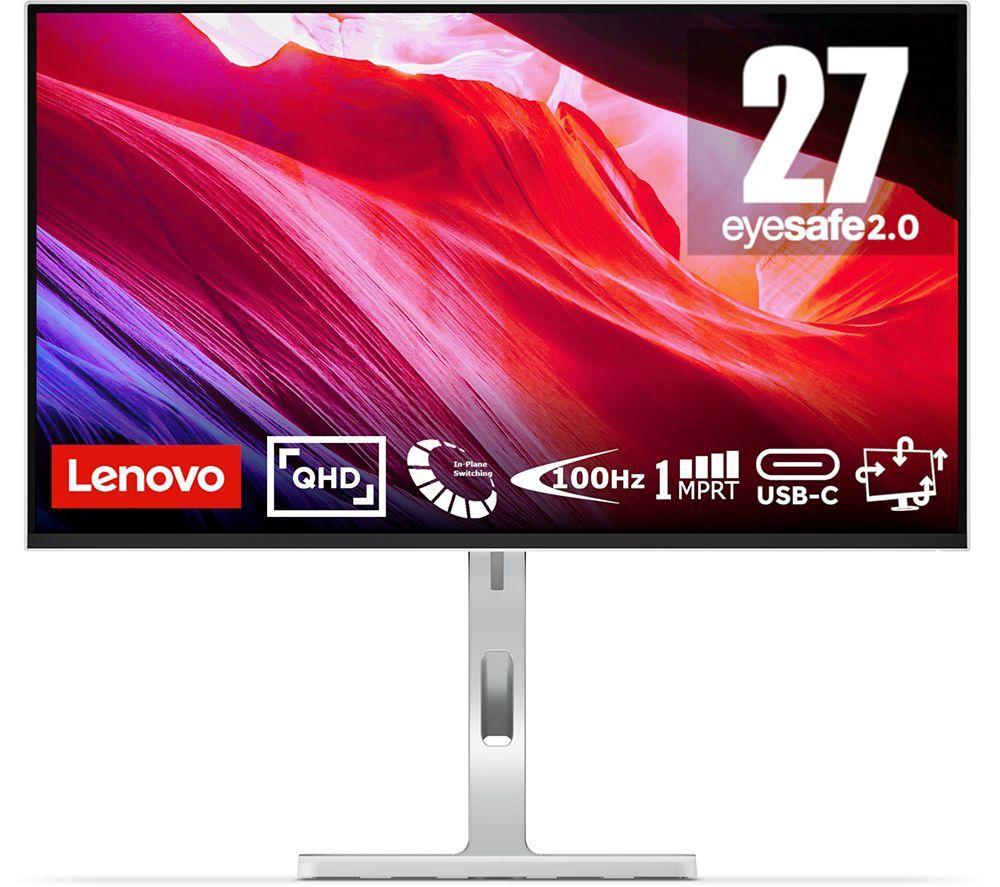 LENOVO IdeaCentre Desktop PC &ndash; (Intel&reg; Core&trade; i3, 512 GB SSD, Grey & Orange) & L27h-4A Quad HD 27" IPS WLED Monitor Bundle image number 2 of 10
