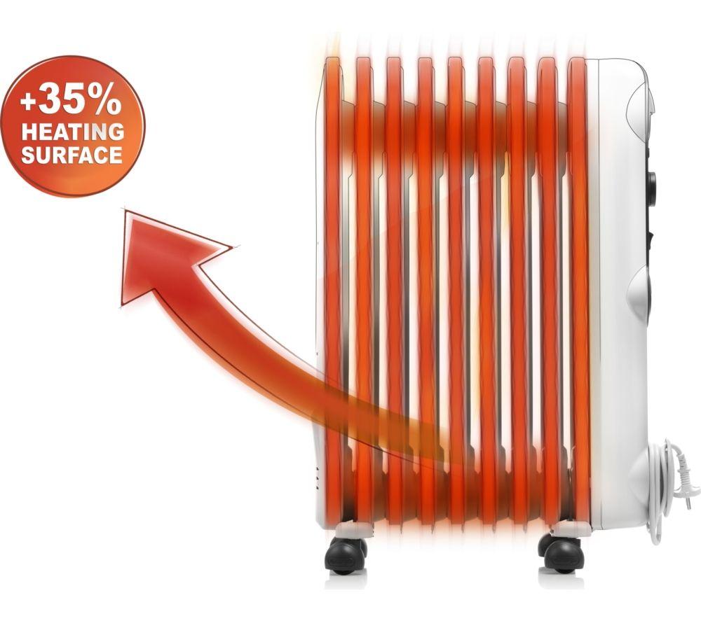 DELONGHI Radia S TRRS0920 Portable Oil-Filled Radiator - White image number 5 of 6