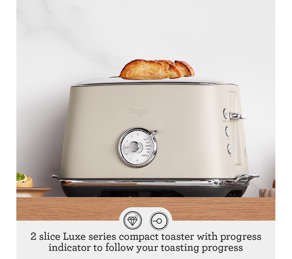 SAGE The Toast Select Luxe STA735ALM4GUK1 2-Slice Toaster - Almond Nougat image number 2 of 7