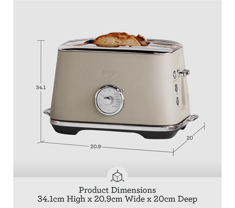 SAGE The Toast Select Luxe STA735ALM4GUK1 2-Slice Toaster - Almond Nougat image number 6 of 7