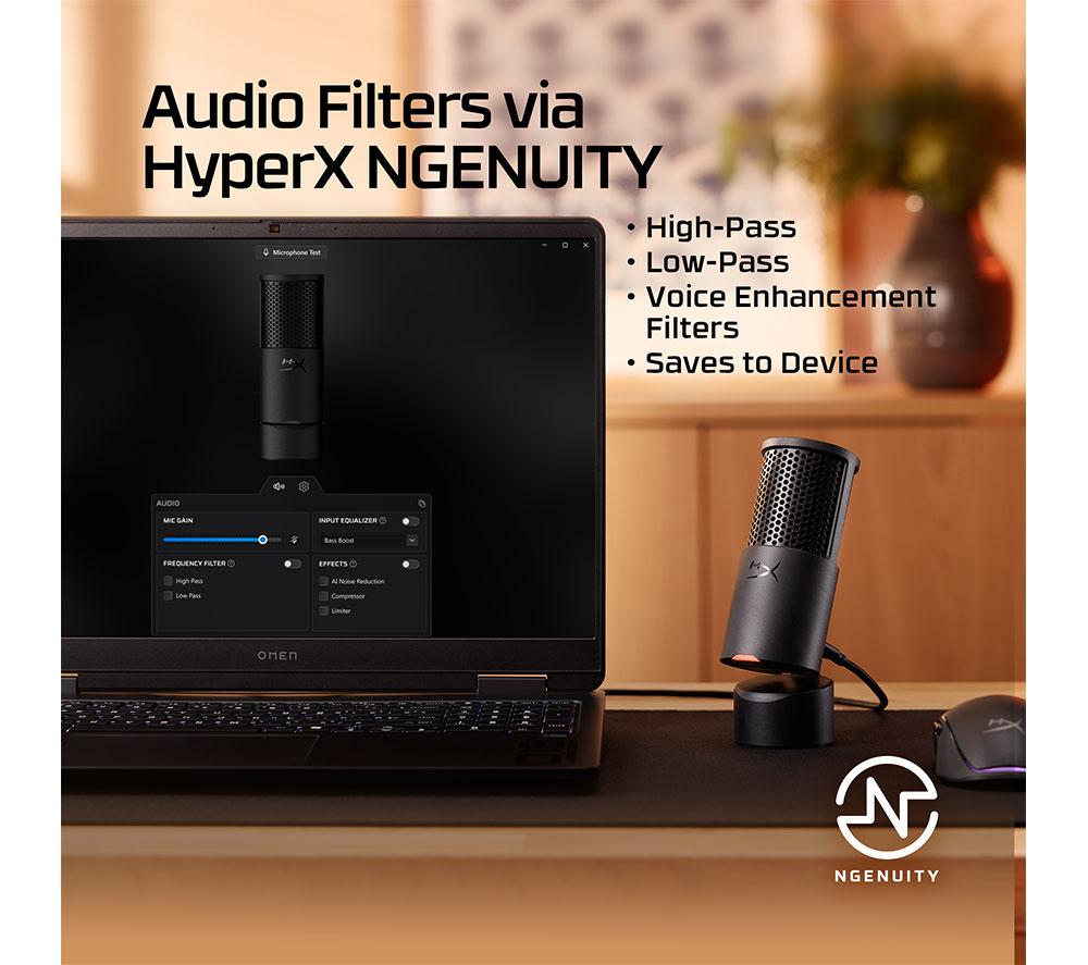 HYPERX SoloCast 2 USB Microphone - Black image number 4 of 15