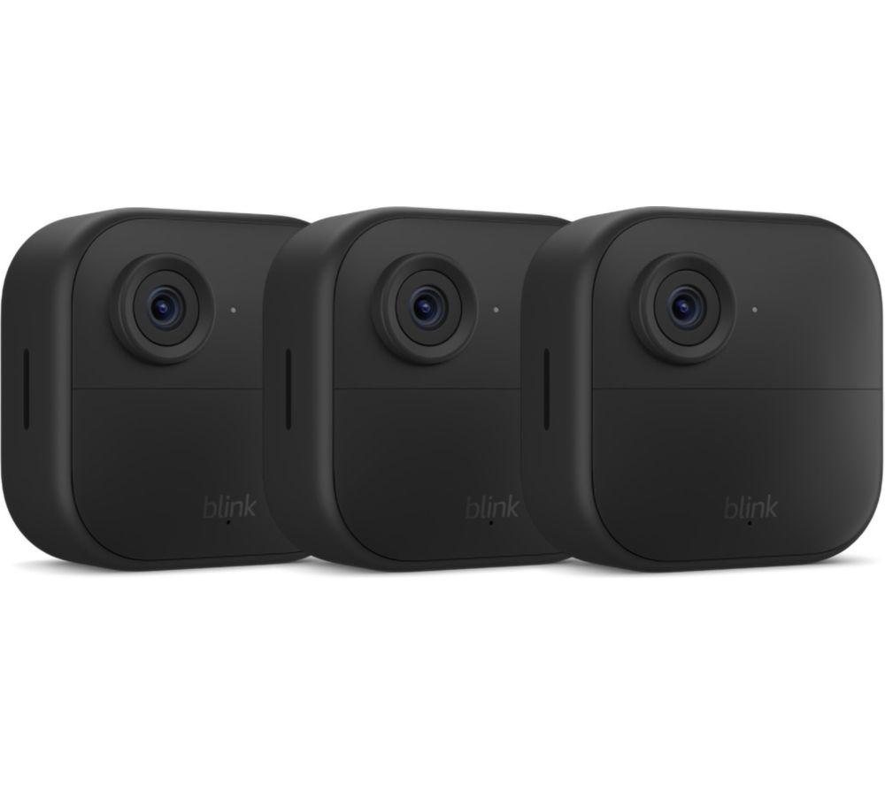 BLINK Outdoor 4 Full HD 1080p WiFi Security Camera System - 3 Cameras, Black