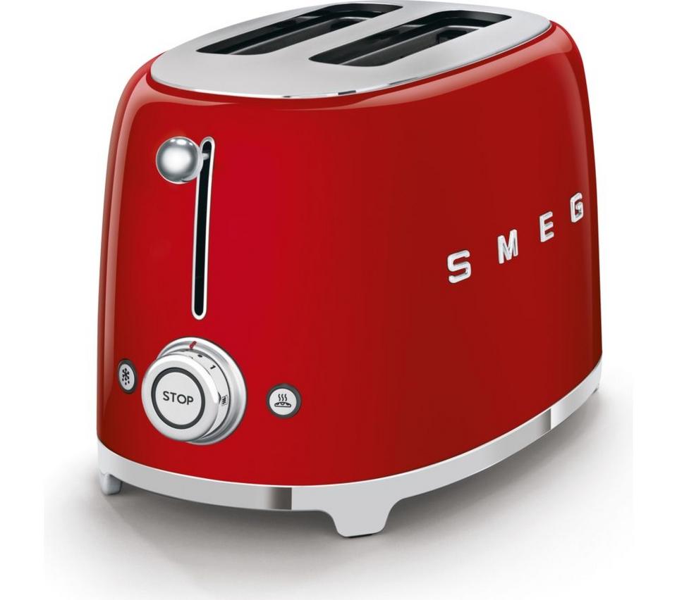 SMEG TSF01RDUK 2-Slice Toaster - Red
