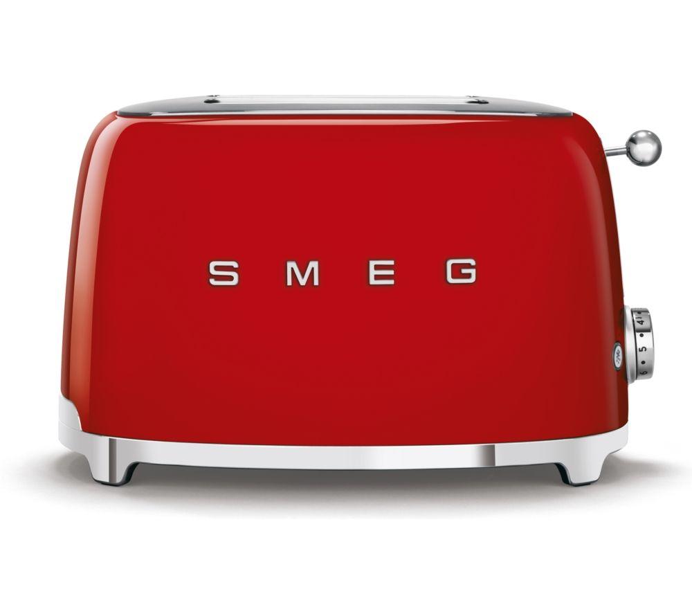 SMEG TSF01RDUK 2-Slice Toaster - Red image number 2 of 3