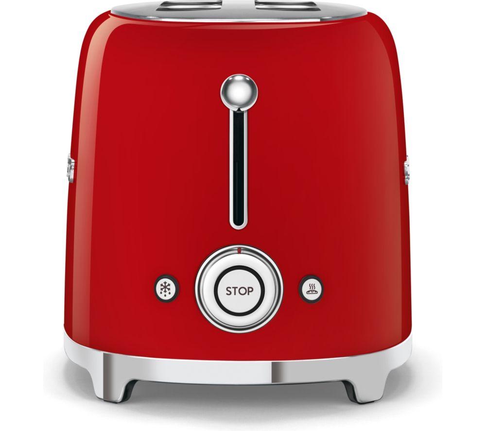 SMEG TSF01RDUK 2-Slice Toaster - Red image number 3 of 3