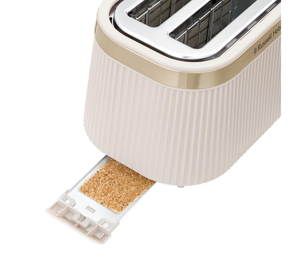 RUSSELL HOBBS Bronte 26761 2-Slice Toaster - Stone image number 4 of 7