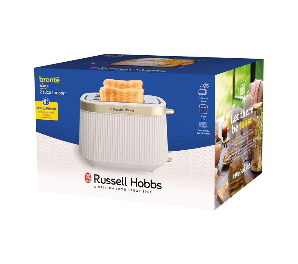 RUSSELL HOBBS Bronte 26761 2-Slice Toaster - Stone image number 6 of 7