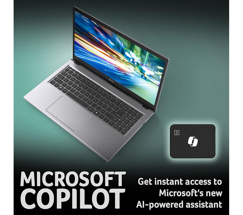 ACER Aspire Go 15 15.6" Refurbished Laptop - Intel&reg; Core&trade; i5, 512 GB SSD, Silver (Very Good Condition) image number 5 of 9