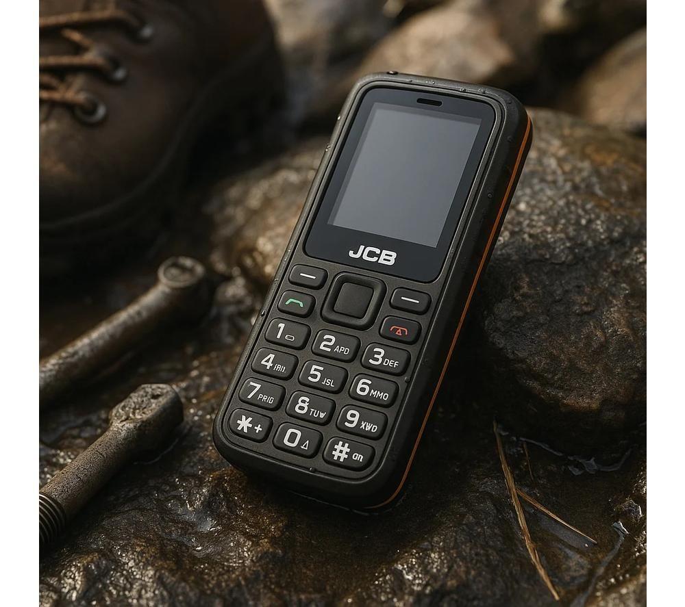 JCB Tradesman 2F 4G Rugged, Waterproof & Floating Phone - 128 MB, Black & Yellow image number 5 of 5