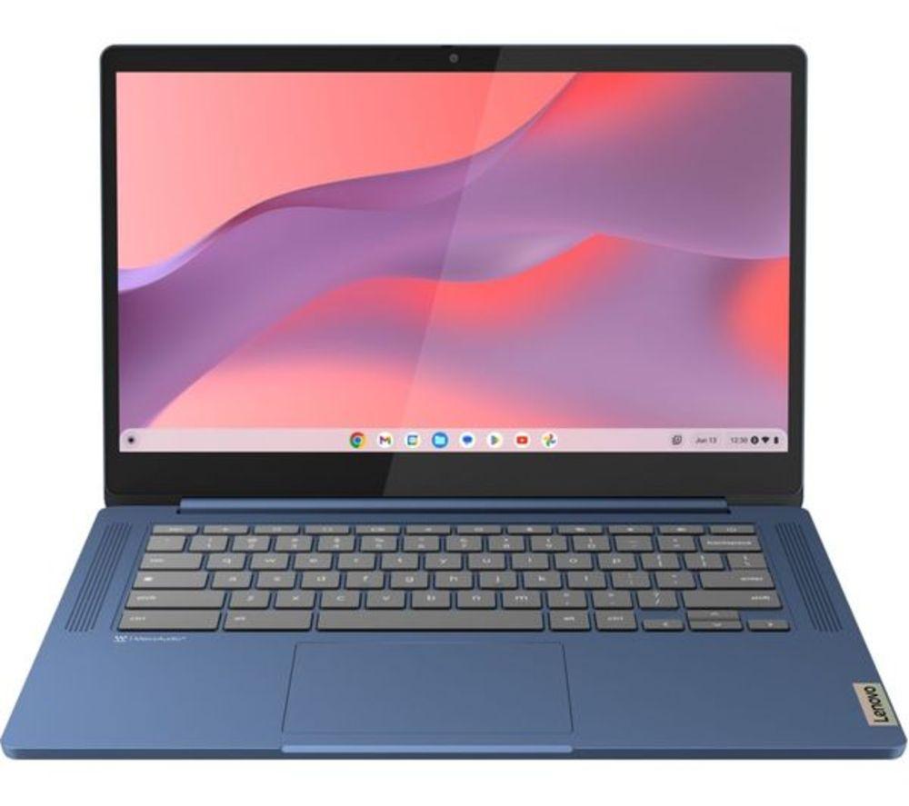 LENOVO IdeaPad Slim 3 14" Refurbished Chromebook - MediaTek Kompanio 520, 128 GB eMMC, Blue (Excellent Condition) image number 3 of 7