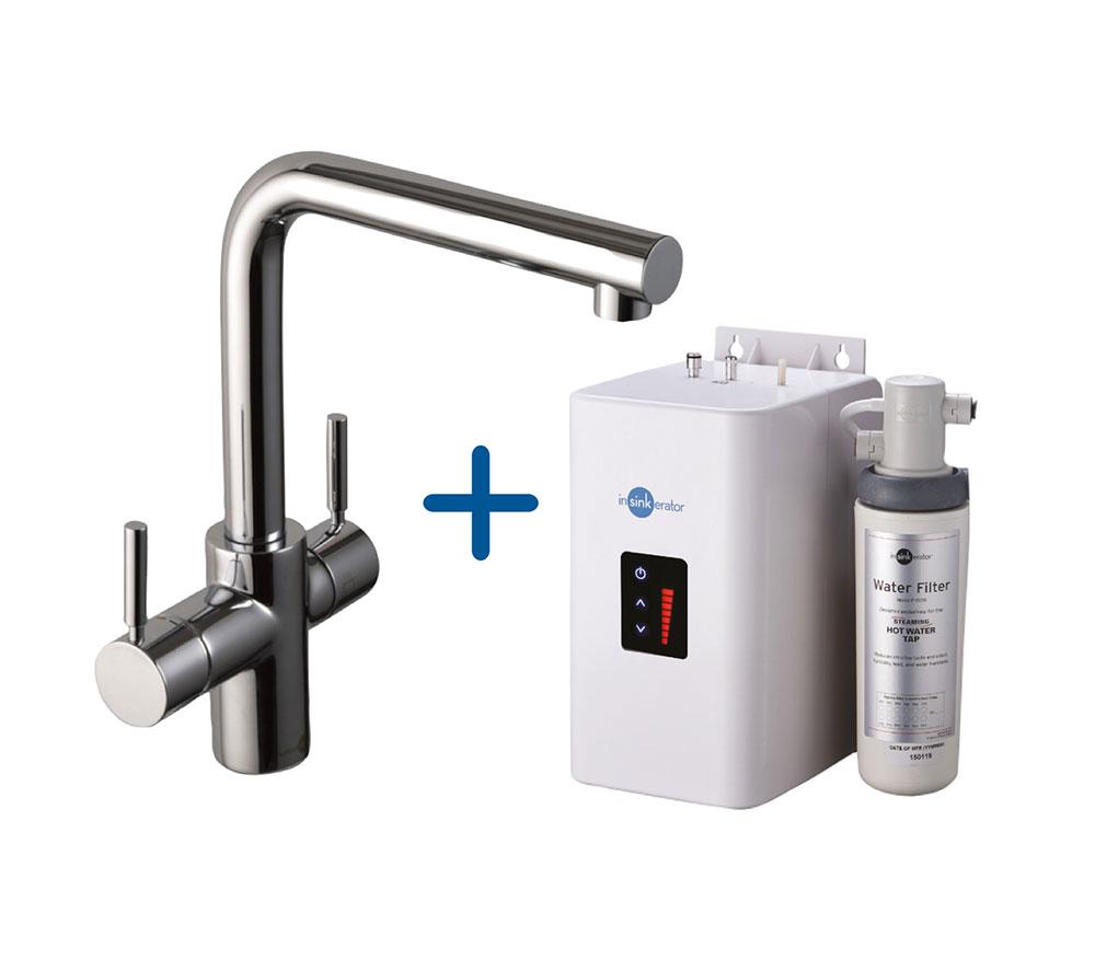INSINKERATOR 3-in-1 L Shape Steaming Hot Water Tap - Chrome image number 6 of 6